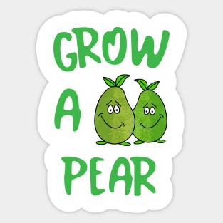 CUTE Food Funny Food Pear Quote Sticker